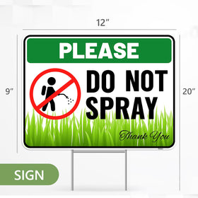 Weatherproof corrugated plastic sign withstands sun and rain for outdoor durability