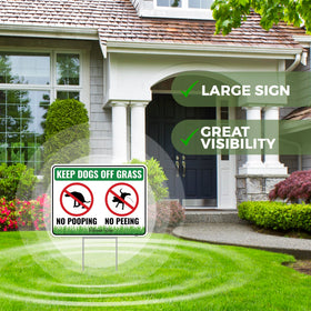 Venicor sign in a sunny yard near grass weatherproof and durable