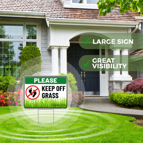 Venicor weatherproof corrugated plastic sign withstands rain and sun.