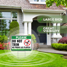 Weatherproof Venicor yard sign with bold letters for high visibility outdoors