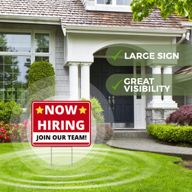 Venicor Yard sign installation features quick setup for outdoor use