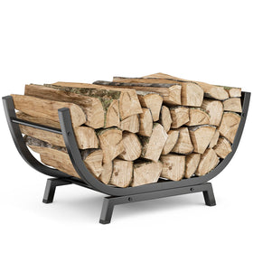 Venkuber Firewood Rack assembly view demonstrates quick setup for easy organization.