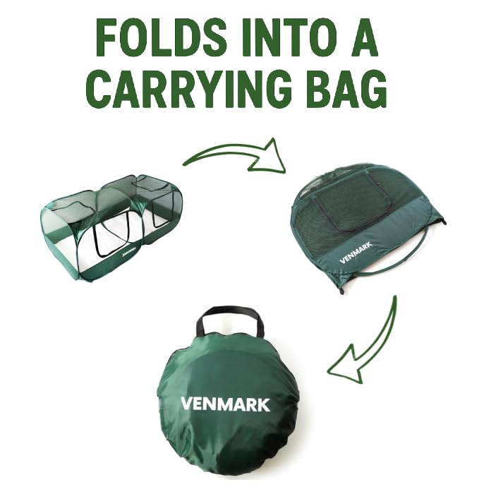 Venmark coop dimensions 72x36x24 inches for ample space.