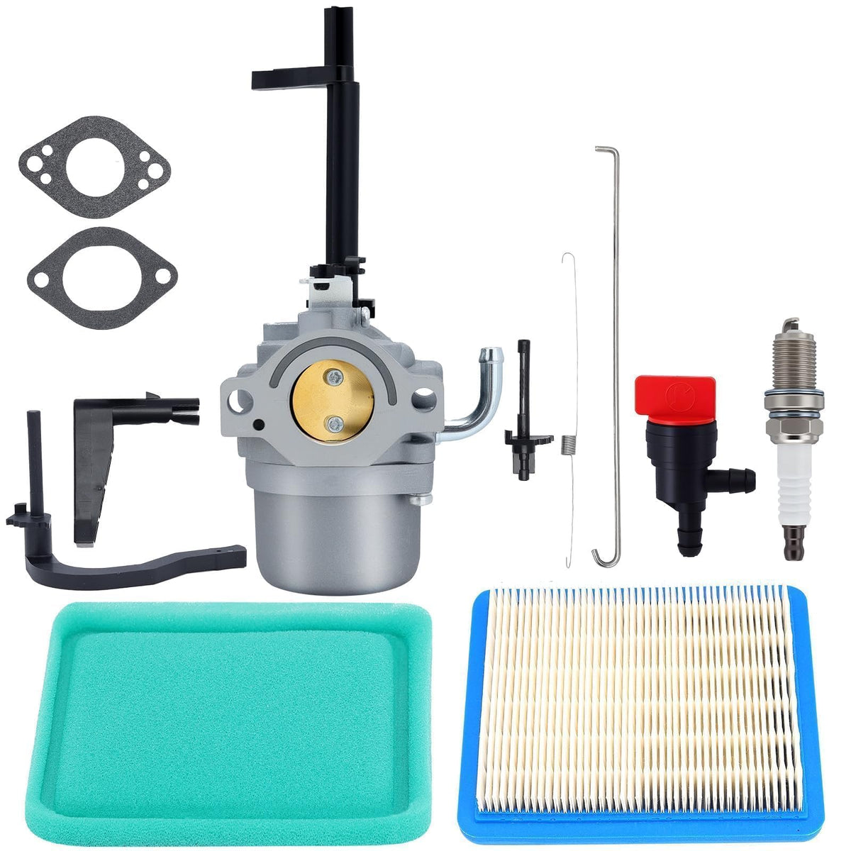 Venseri 591378 carburetor front view for Briggs and Stratton engines with reliable starts.