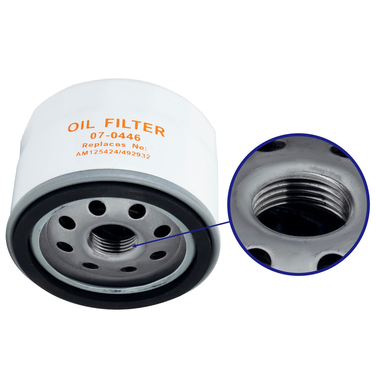 Venseri 696854 oil filter for lawn mowers ensures clean oil flow.