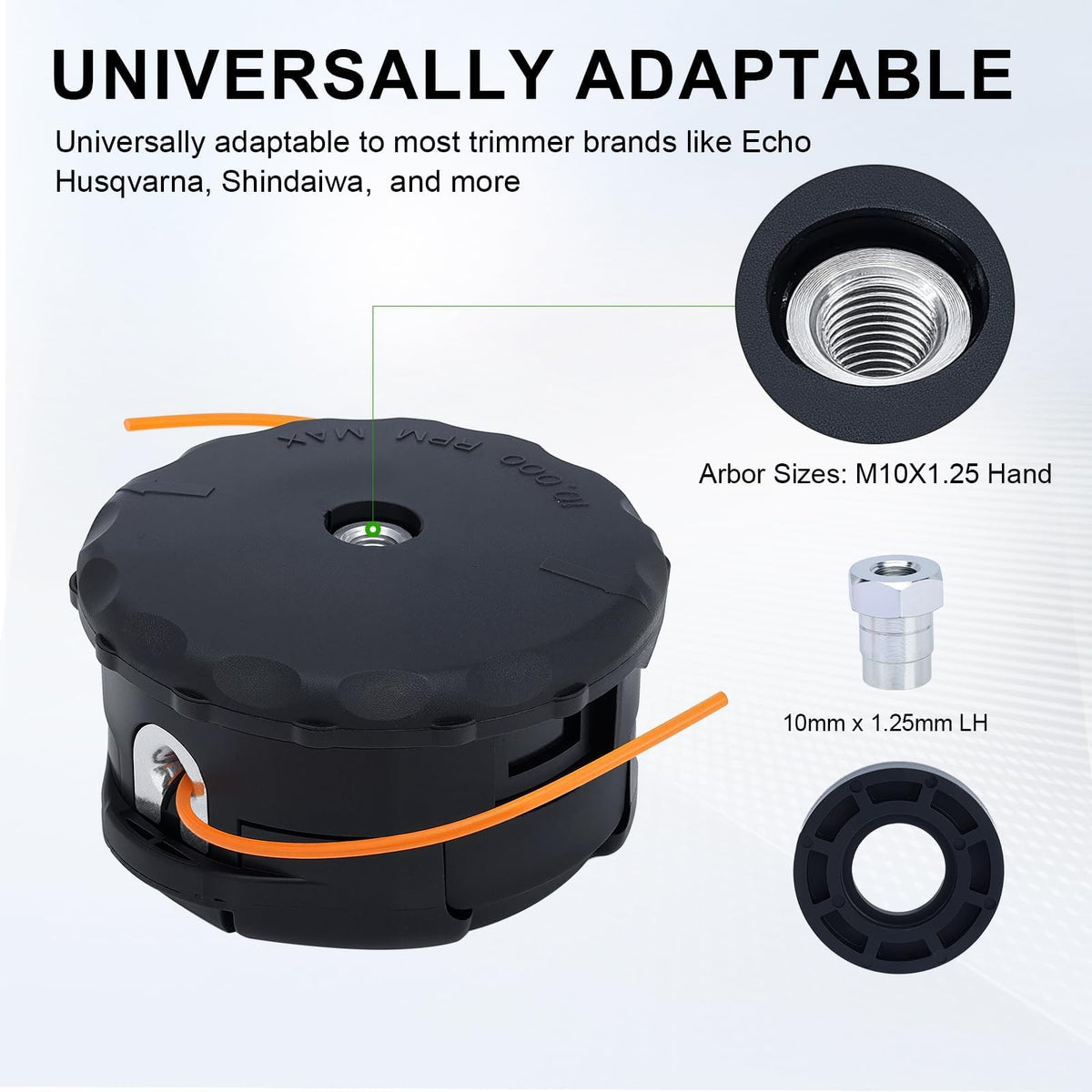 Adapters and spacers included with Venseri Speed Feed 400 for versatile installation.