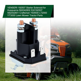 Venseri 192507 starter solenoid for compatible riding mowers with smooth starts.