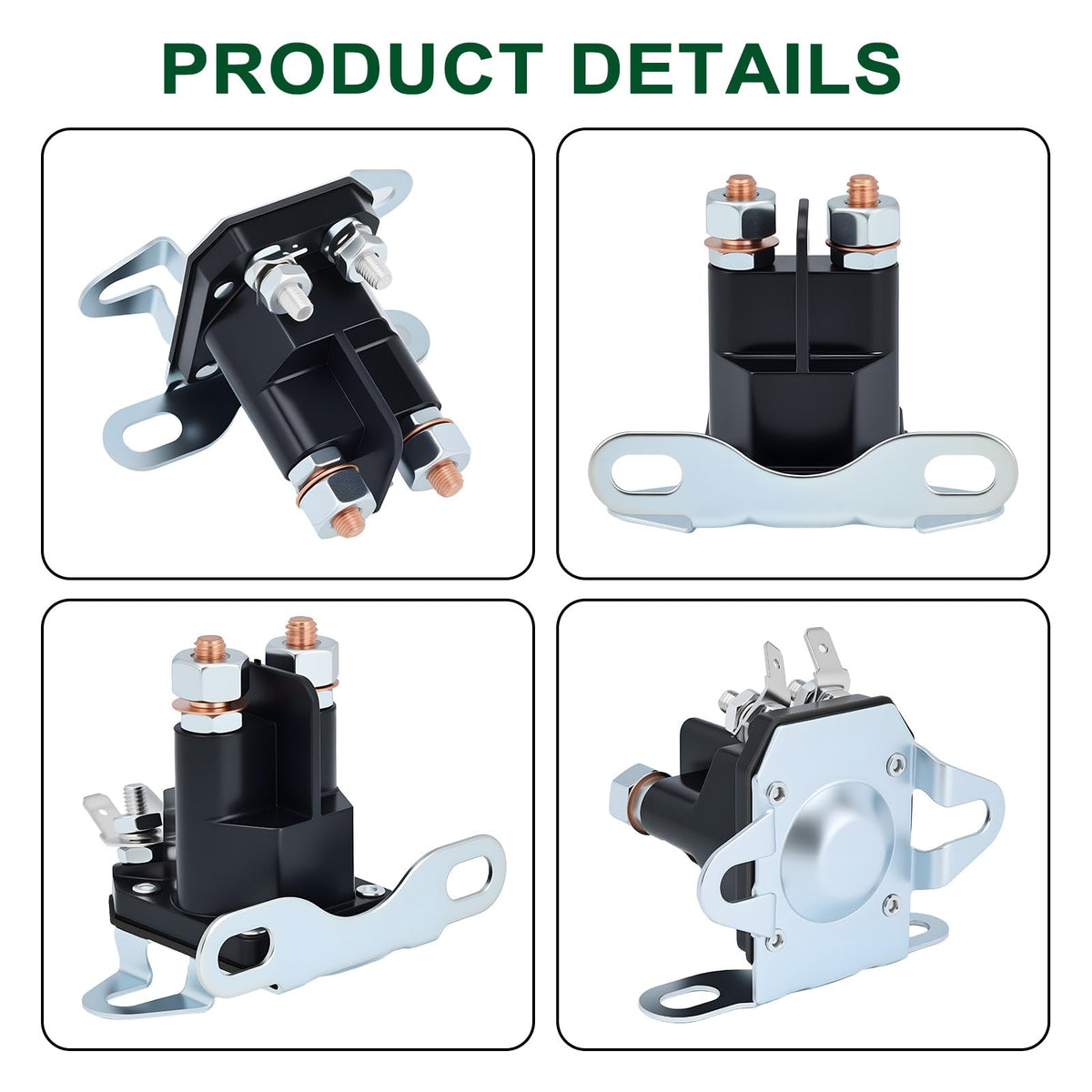 Venseri solenoid compatible with LT2000 and YS4500 riding mowers for easy starts.
