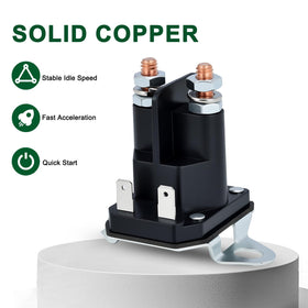 Venseri solenoid terminals arranged for quick, clear replacement.