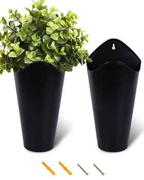 vensovo 12-inch galvanized wall planter set for elegant indoor display of dried flowers
