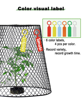 Vensovo 24 colorful plant labels to organize varieties and timing