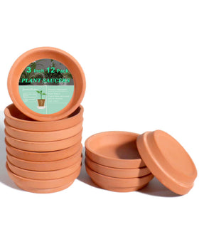 vensovo 3-inch terracotta plant saucer for 2–3 inch pots to manage drainage