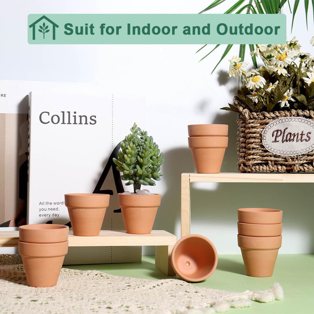 Vensovo 48-pack mini pots ready for indoor or outdoor use.