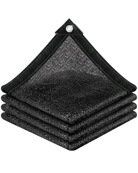 Vensovo 50% shade cloth in black covers 6x12 ft for sun and heat relief.