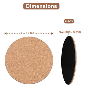 vensovo Cork Plant Coasters close-up shows absorbent dual-layer cork.