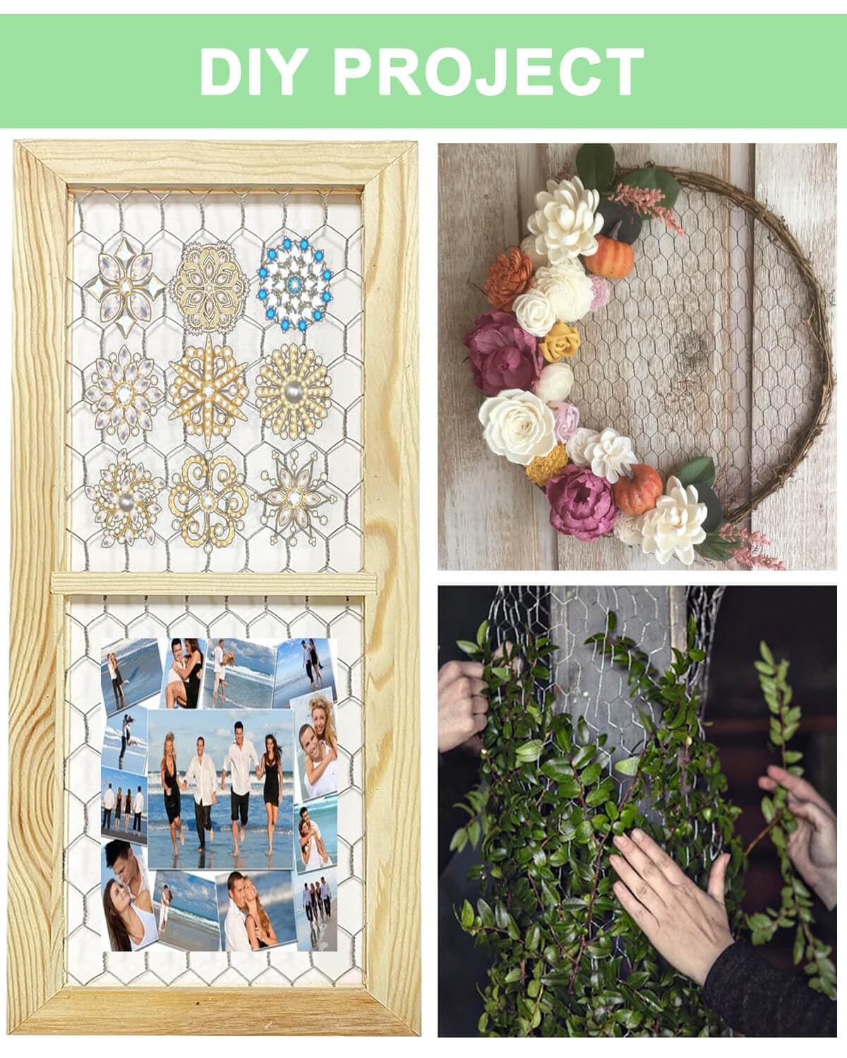 vensovo crafts wire opens creative projects like jewelry holders and garland frames