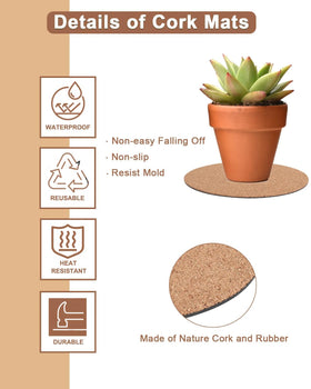 vensovo dual-layer cork detail highlights moisture absorption for cleaner surfaces
