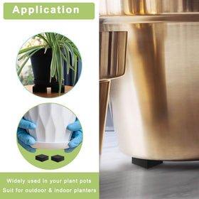 Vensovo easy-to-use risers fit ceramic, plastic, terracotta pots without adhesive.