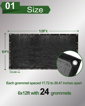 Vensovo knit sunshade mesh corner grommets simplify hanging and setup.