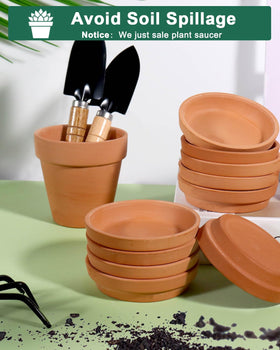 vensovo 2-inch pot-compatible saucer suitable for indoor or outdoor use