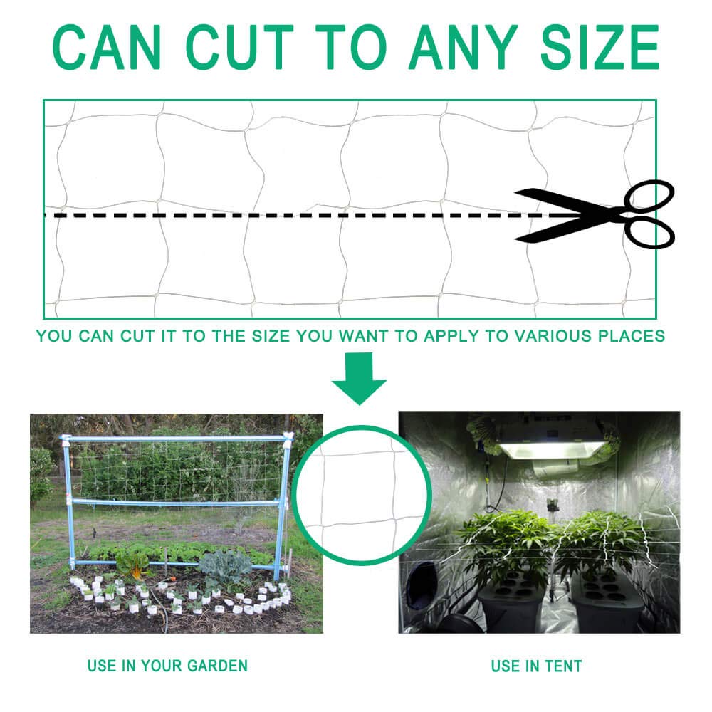 vensovo netting wrapped around a fence demonstrates simple installation for vertical growth