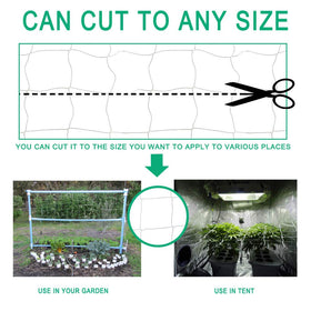 vensovo netting wrapped around a fence demonstrates simple installation for vertical growth