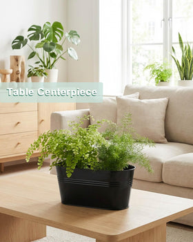 Vensovo oval fence planter compact for balconies and windowsills