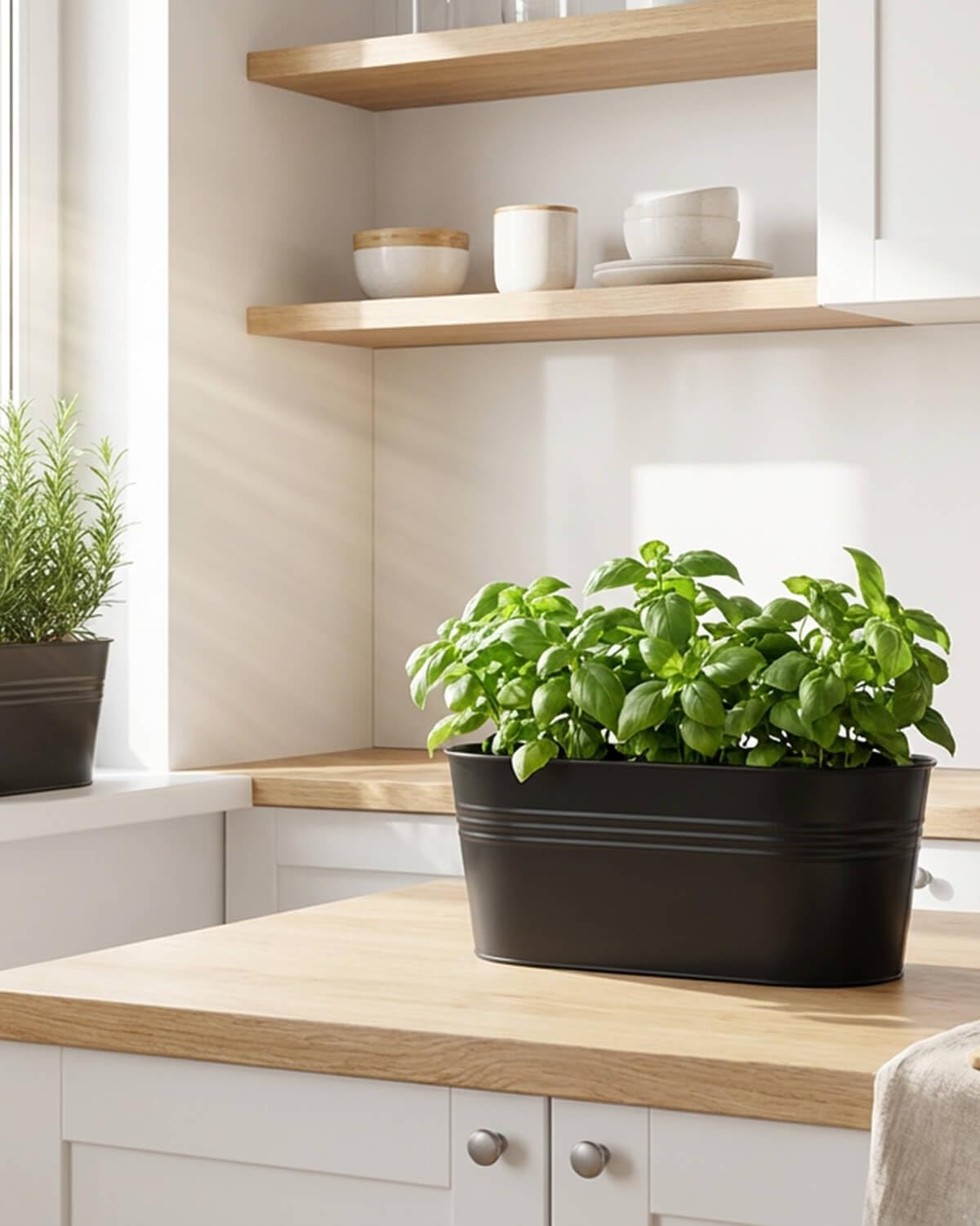Vensovo planter with drain hole supports proper moisture and air around roots