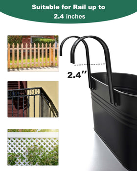 vensovo railing planter easily converts to desktop storage or display