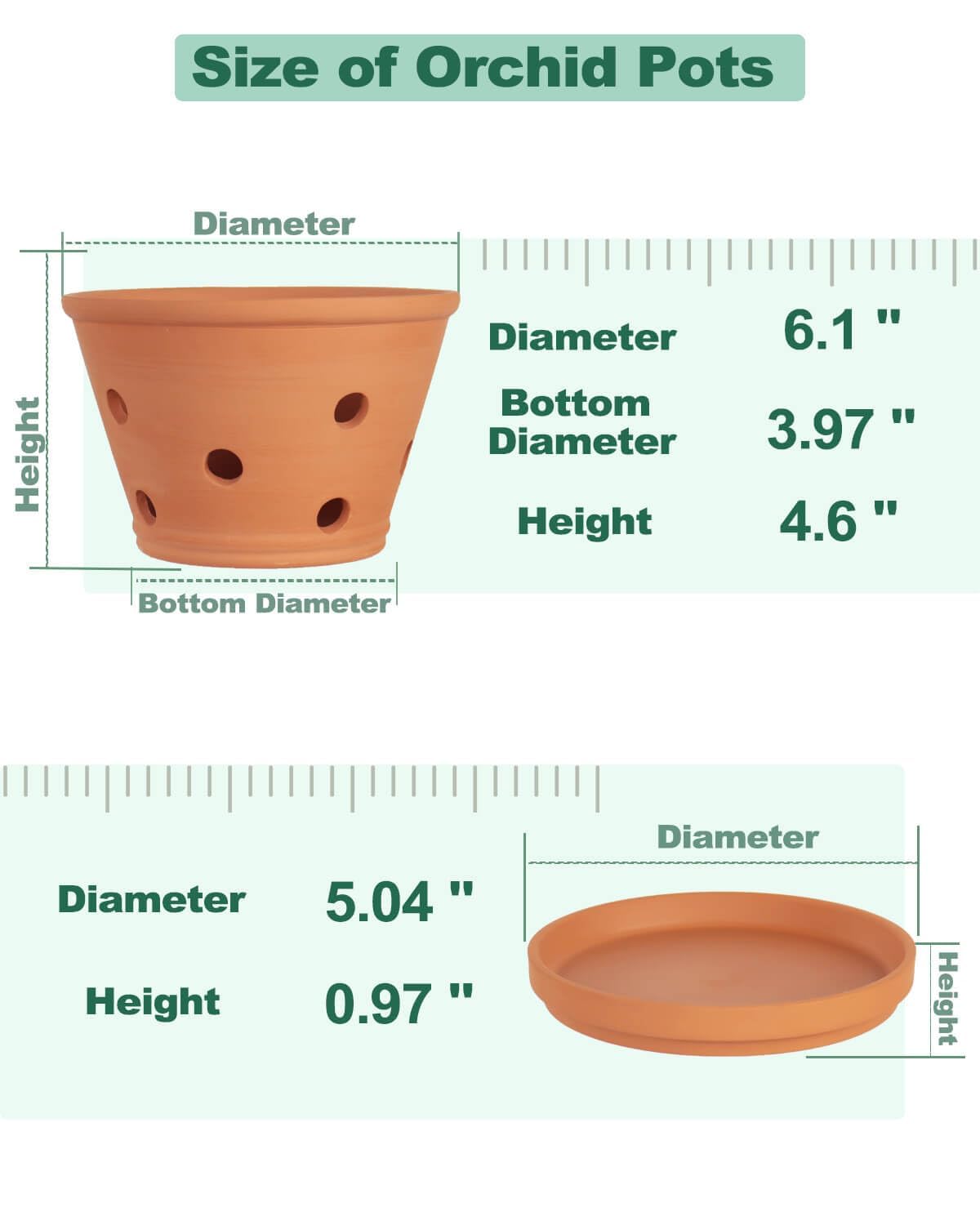 vensovo orchid pot bottom drainage hole supports balanced watering