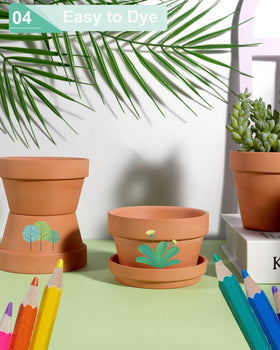 vensovo terracotta pot styled for indoor use on a shelf or table.