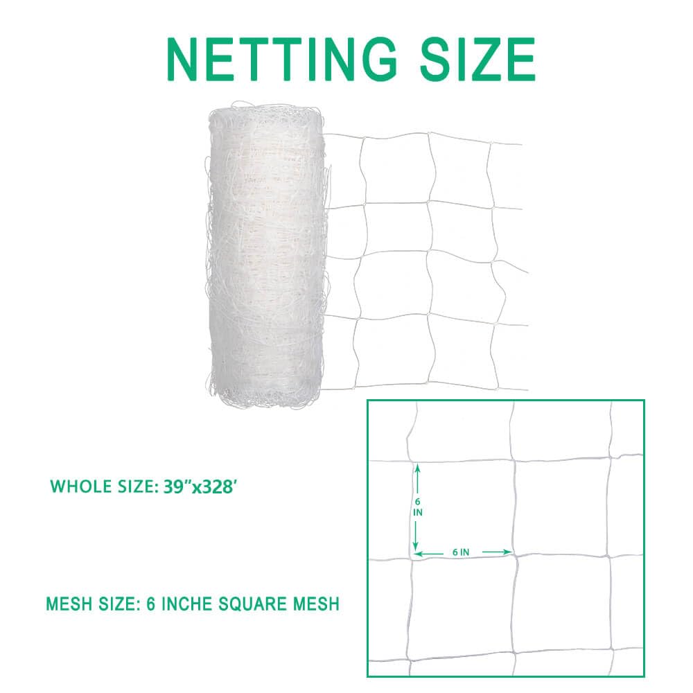 vensovo trellis netting roll on a garden structure for continuous training