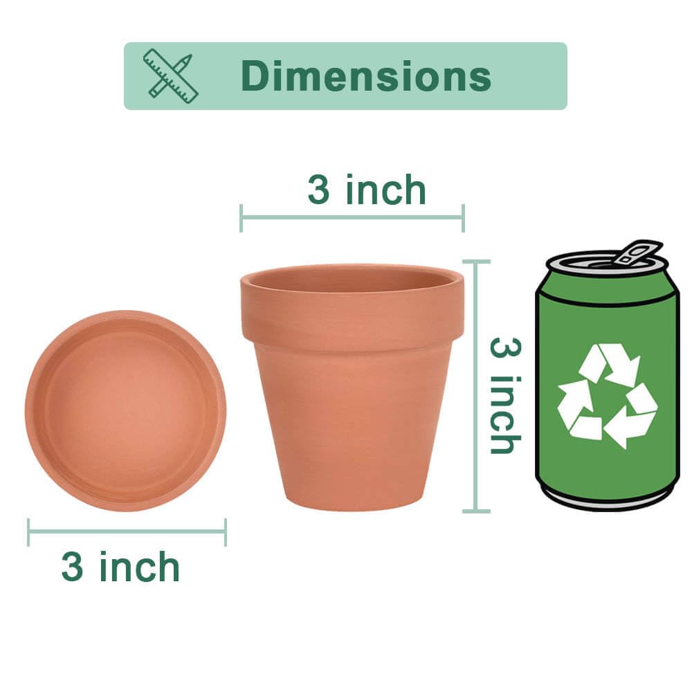 Vensovo wedding favors idea with terracotta pots for guests.