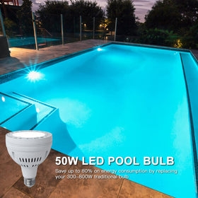 Venste LED pool light bulb works with Pentair and Hayward fixtures