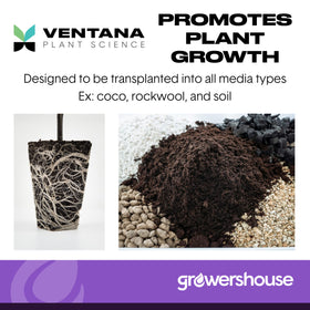 Ventana OrganiPlug uses organic peat and coco coir in a compostable format