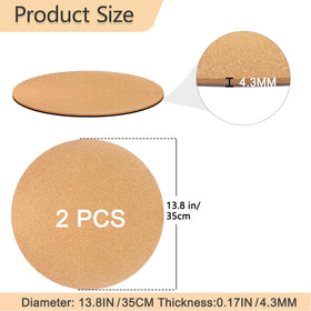 Venyat cork plant pad side view highlighting sturdy build and base protection