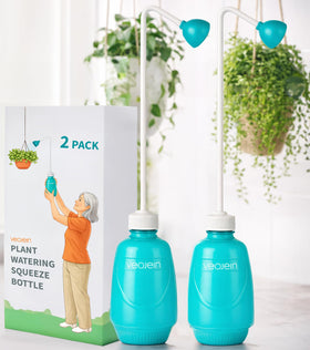 VEOJEIN longest-spout watering bottle with 16.2-inch reach for hard-to-reach roots.