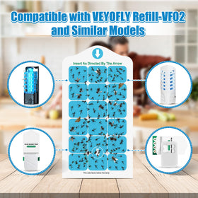VEYOFLY VF02-compatible glue boards, strong adhesion and easy cleanup.