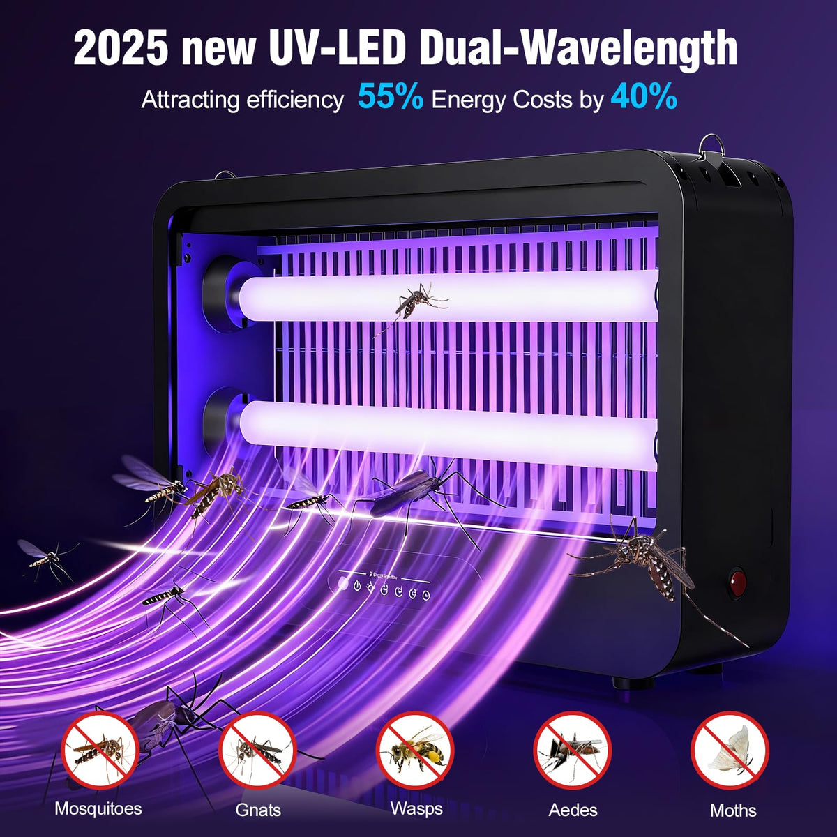 VEPPRO indoor zapper demonstrates 360° coverage up to 2152 sq ft for large spaces