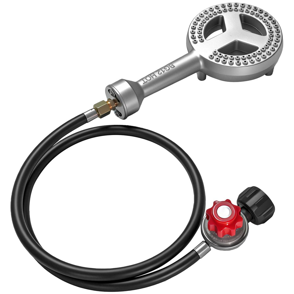 Veralune high-pressure burner head in cast iron for durable outdoor cooking.