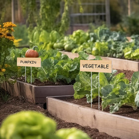 Vercraft large garden markers enhance visibility in beds and pots