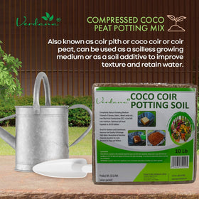 Verdana Coco Coir Potting Soil Brick in raised beds as soil amendment