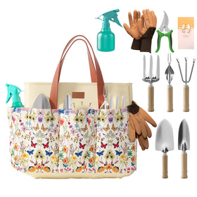 VerdantVibes tool set stainless steel sheen highlights durability and rust resistance.