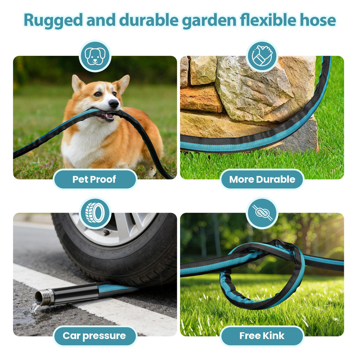 VERDOW rustproof fittings close-up showing leak-free connection for steady watering.