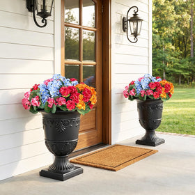 VeriNatural Classic urn planter set of 2 for coordinated decor