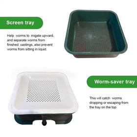 VermiHut Plus integrated liquid base for easy excess liquid collection