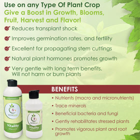 VermisTerra Vitality keeps nutrients in soil for root access.