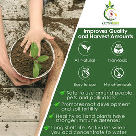 VermisTerra Worm Tea kelp extract adds biostimulant value.