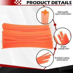High-visibility orange aids quick line location after downtime.