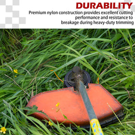 Durable nylon construction minimizes breakage during heavy-duty trimming sessions.